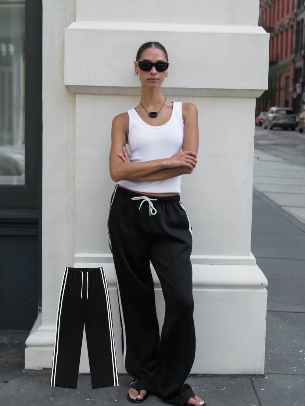 Parke Black Track Pants